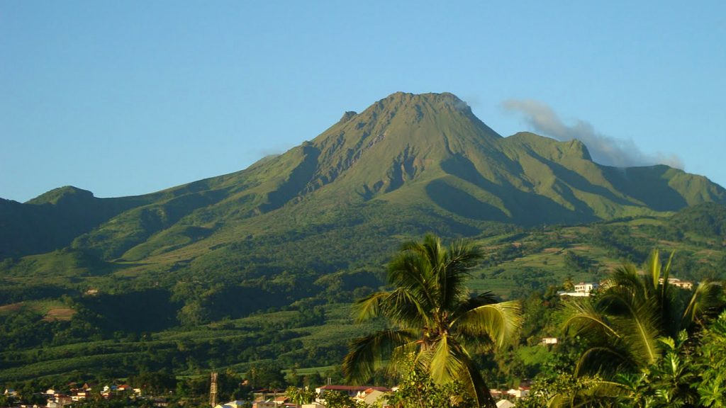 La montagne Pelée, volcan emblématique du nord de la Martinique